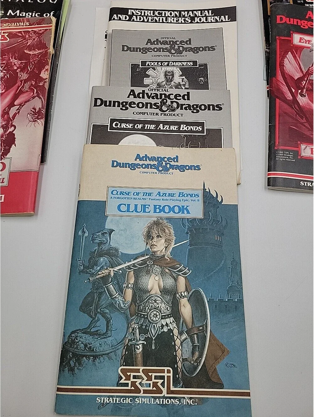Advanced Dungeons Dragons SSI PC  Lot Eye Beholder Krynn Pools Darkness No Disks